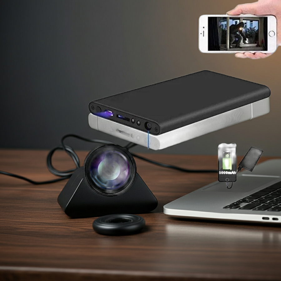 Power Bank Smart 10.000mAh con microtelecamera Wi-Fi Integrata