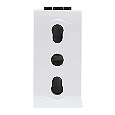 Micro camera Wifi Full HD in Presa Elettrica con Placca Personalizzabile e Trasformatore 220V Integrato