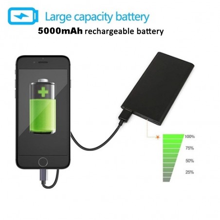 Power Bank Smart 5.000mAh con microtelecamera Wi-Fi Integrata