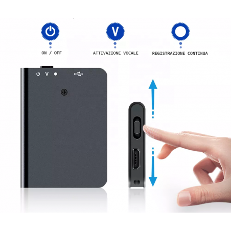 Micro Registratore Audio Digitale HD – Alta Fedeltà e Design Compatto